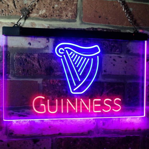 Guinness Logo Harp Neon-Like LED Sign